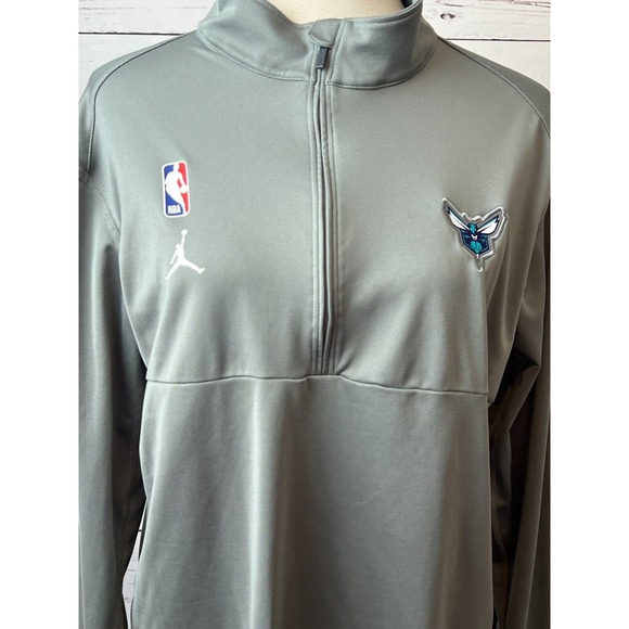 NBA Charlotte‎ Hornets Basketball Shirt Pullover Jordan Large NBA Jumpman AV1738 - Picture 1 of 9
